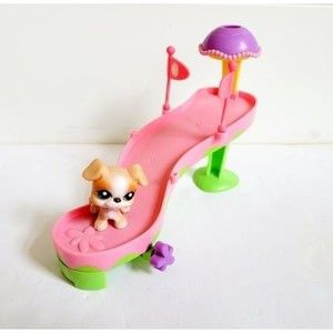 VTG Littlest Pet Shop LPS Super Surprise Obstacle Course Playset Boxer Toy Figur